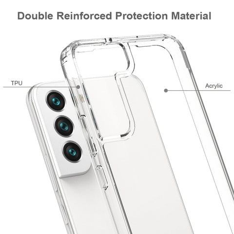 Shockproof Scratchproof TPU + Acrylic Phone Case, For Samsung Galaxy S22 5G, For Samsung Galaxy S22+ 5G, For Samsung Galaxy S22 Ultra 5G