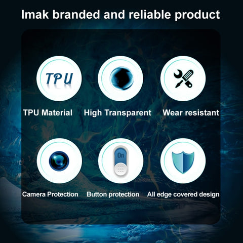 imak UX-5 Series Transparent TPU Phone Case, For iPhone 13 mini, For iPhone 13 Pro, For iPhone 13 Pro Max