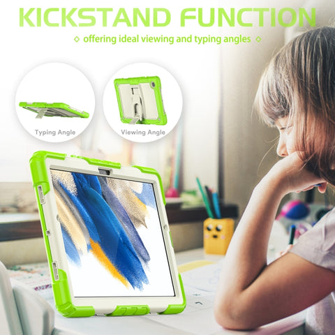 Shockproof Beige Silicone + PC Tablet Protective Case, For Samsung Galaxy Tab A8 10.5 2021