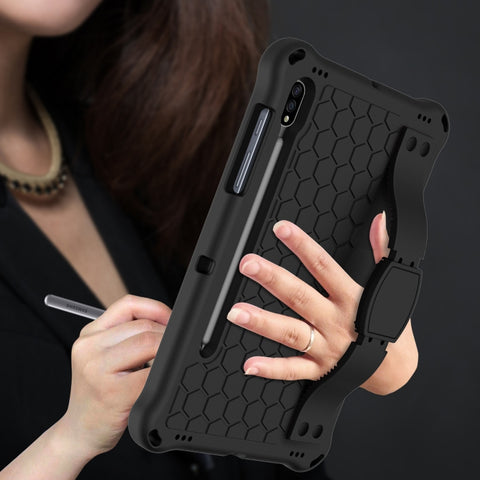 Honeycomb Design EVA + PC Tablet Case with Strap, For Samsung Galaxy Tab S8 / Tab S7