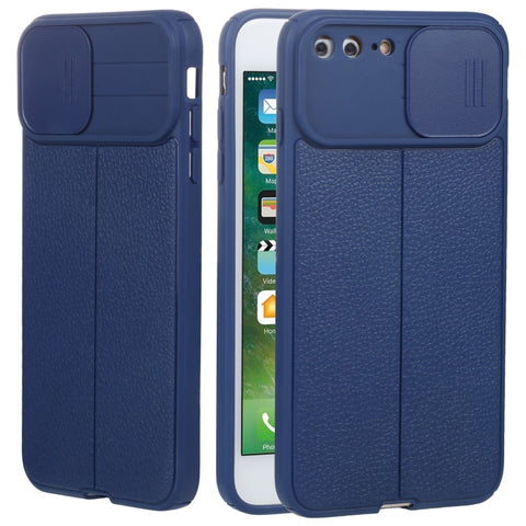 Litchi Texture Sliding Camshield TPU Protective Phone Case, For iPhone 6, For iPhone 6 Plus, For iPhone 8 Plus & 7 Plus, For iPhone XS Max