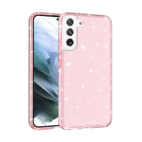 Shockproof Terminator Style Glitter Powder Protective Phone Case, For Samsung Galaxy S21 FE 5G