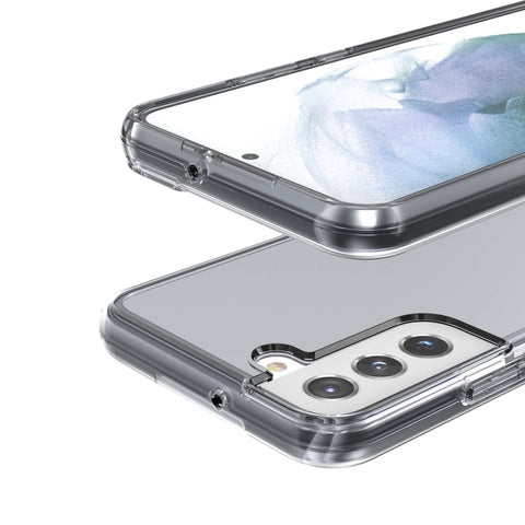 Shockproof Terminator Style Transparent Protective Phone Case, For Samsung Galaxy S21 FE 5G