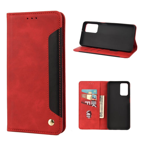 Skin Feel Splicing Leather Phone Case, For Samsung Galaxy A23 5G