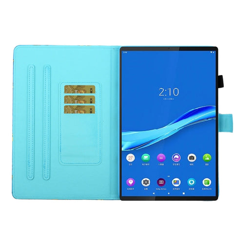 Painted Left and Right Flat Leather Tablet Case, For Samsung Galaxy Tab A8 10.5 2021