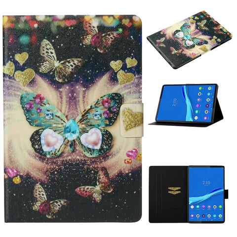 Voltage Texture Coloured Drawing Pattern Leather Tablet Case, For Samsung Galaxy Tab A8 10.5 2021