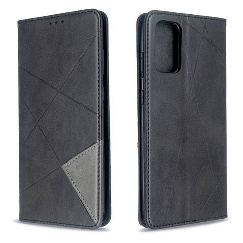 Rhombus Texture Horizontal Flip Magnetic Leather Case with Holder & Card Slots, For Galaxy S20, For Galaxy A71, For Galaxy S20+, For Galaxy S20 Ultra, For Xiaomi CC9 Pro