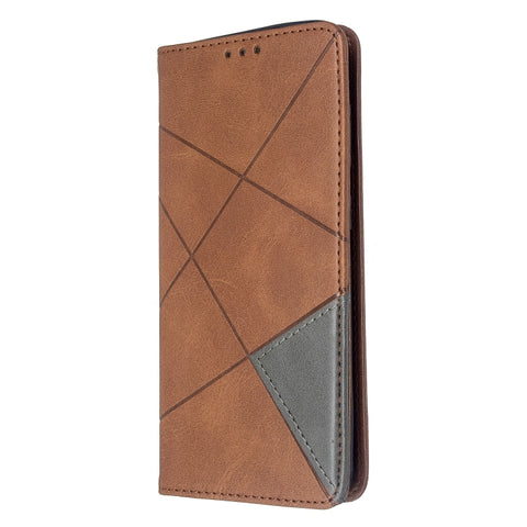 Rhombus Texture Horizontal Flip Magnetic Leather Case with Holder & Card Slots, For Galaxy S20, For Galaxy A71, For Galaxy S20+, For Galaxy S20 Ultra, For Xiaomi CC9 Pro
