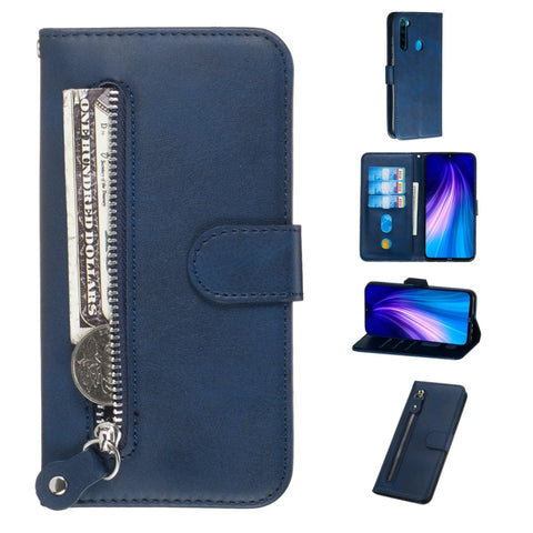 Fashion Calf Texture Zipper Horizontal Flip PU Leather Case, with Holder & Card Slots & Wallet, For Xiaomi Redmi Note 8, For Xiaomi Redmi Note 8 Pro, For Galaxy A10s, For Galaxy A20s