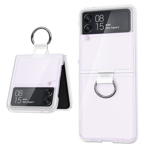 PC + PVC Ring Phone Case, For Samsung Galaxy Z Flip3 5G