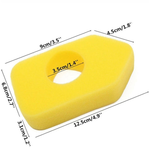 5 PCS Air Filter Foam Element for Briggs & Stratton 698369, Air Filter Foam Element