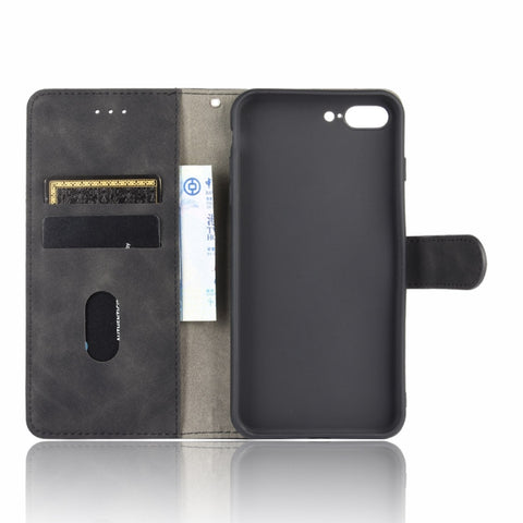 Skin Feel Magnetic Calf Leather Case, For iPhone SE 2022 / SE 2020 / 8 / 7