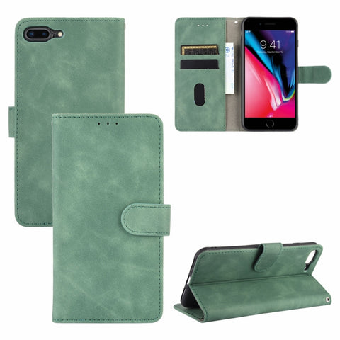 Skin Feel Magnetic Calf Leather Case, For iPhone SE 2022 / SE 2020 / 8 / 7