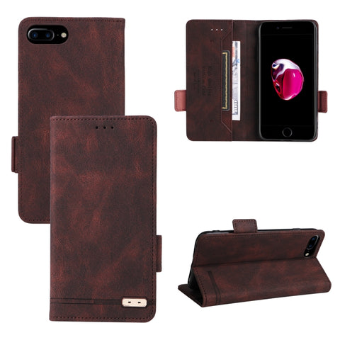 Magnetic Clasp Leather Phone Case, For iPhone SE 2022 / SE 2020 / 8 / 7