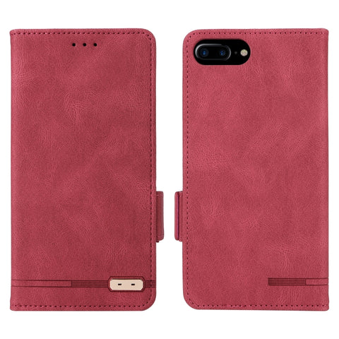 Magnetic Clasp Leather Phone Case, For iPhone SE 2022 / SE 2020 / 8 / 7