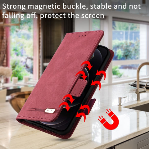 Magnetic Clasp Leather Phone Case, For iPhone SE 2022 / SE 2020 / 8 / 7