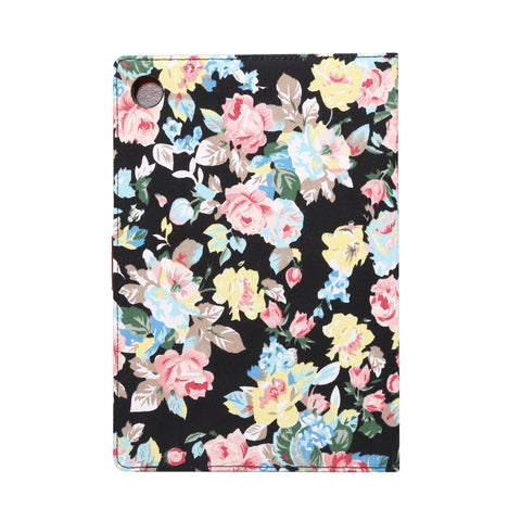Flower Cloth Leather Smart Tablet Case, For Samsung Galaxy Tab A8 10.5 2021 X200 / X205