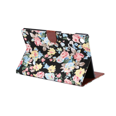 Flower Cloth Leather Smart Tablet Case, For Samsung Galaxy Tab A8 10.5 2021 X200 / X205