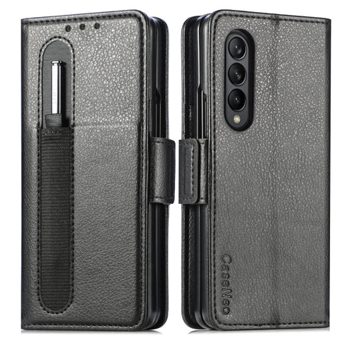 Multi-function Card Pen Slot Leather Phone Case, For Samsung Galaxy Z Fold3 5G