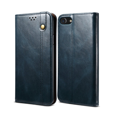 Oil Wax Crazy Horse Texture Leather Phone Case, For iPhone SE 2022 / SE 2020 / 8 / 7 / 6, For Samsung Galaxy A33 5G, For Samsung Galaxy A53 5G