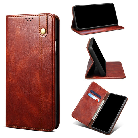 Oil Wax Crazy Horse Texture Leather Phone Case, For iPhone SE 2022 / SE 2020 / 8 / 7 / 6, For Samsung Galaxy A33 5G, For Samsung Galaxy A53 5G