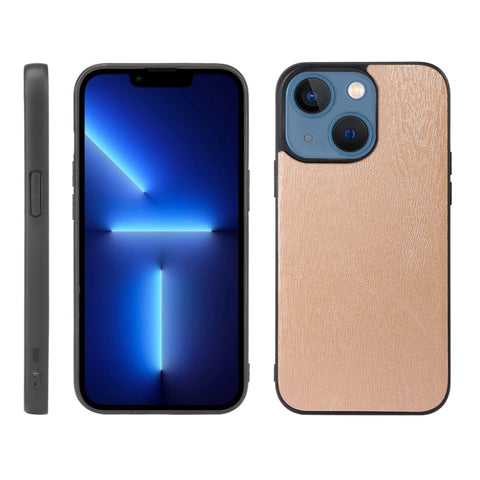 Wood Texture PU Phone Case, For iPhone 13, For iPhone 13 Pro, For iPhone 13 Pro Max