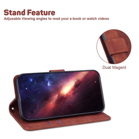 Geometric Embossed Leather Phone Case, For Samsung Galaxy M32 4G Indian / International Version