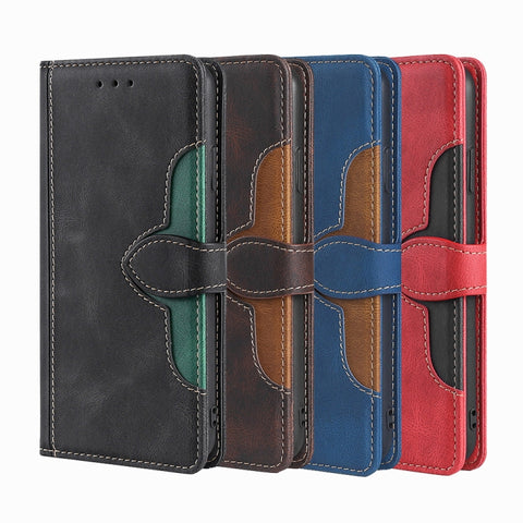 Skin Feel Straw Hat Magnetic Buckle Leather Phone Case, For Samsung Galaxy S21 FE, For Samsung Galaxy Xcover 5