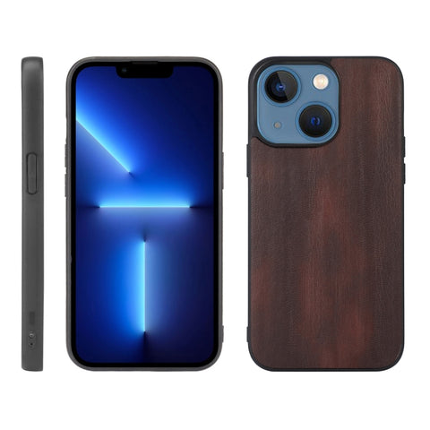 Yellow Cow Texture PU Phone Case, For iPhone 13 mini, For iPhone 12 mini, For iPhone 12 / 12 Pro, For iPhone 12 Pro Max