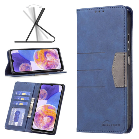Magnetic Splicing Leather Phone Case, For Xiaomi Redmi Note 11 Global, For Samsung Galaxy A23 5G