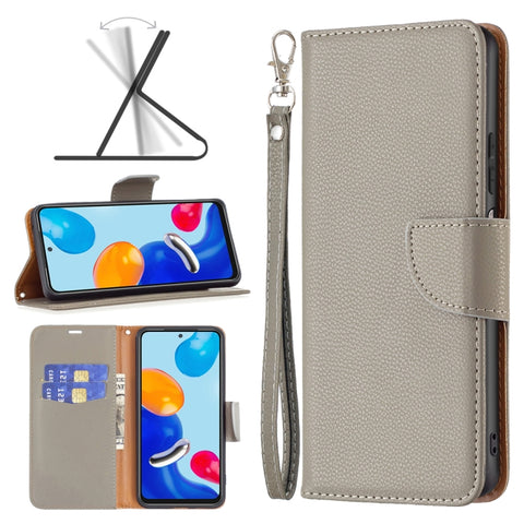 Litchi Texture Pure Color Leather Phone Case, For Xiaomi Redmi Note 11 Global, For Samsung Galaxy A23 5G
