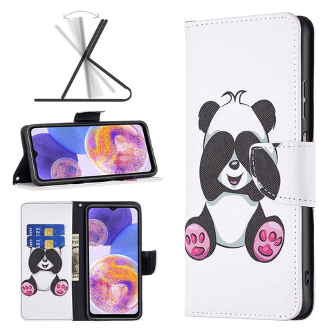 Colored Drawing Pattern Flip Leather Phone Case, For Samsung Galaxy A23 5G