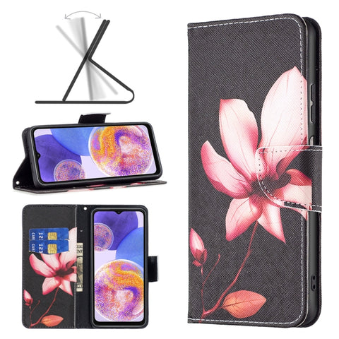 Colored Drawing Pattern Flip Leather Phone Case, For Samsung Galaxy A23 5G