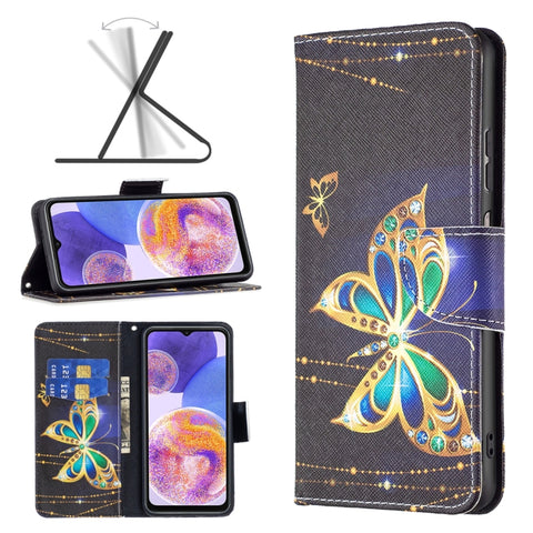 Colored Drawing Pattern Flip Leather Phone Case, For Samsung Galaxy A23 5G