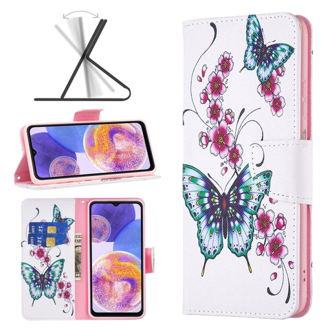 Colored Drawing Pattern Flip Leather Phone Case, For Samsung Galaxy A23 5G