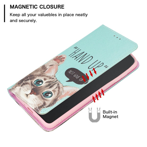 Invisible Magnetic Painted Leather Phone Case, For Samsung Galaxy A23 5G