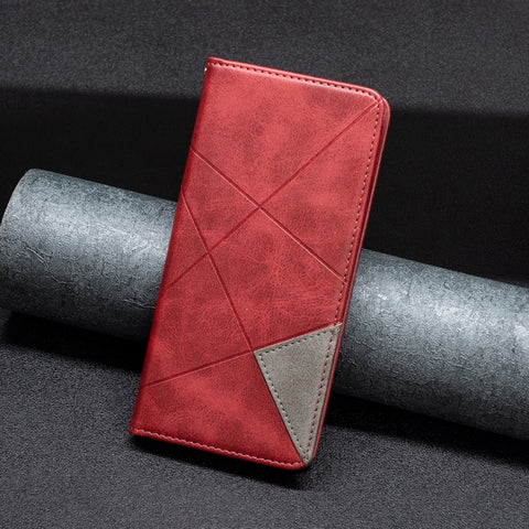 Rhombus Texture Magnetic Leather Phone Case, For Samsung Galaxy A03 166mm