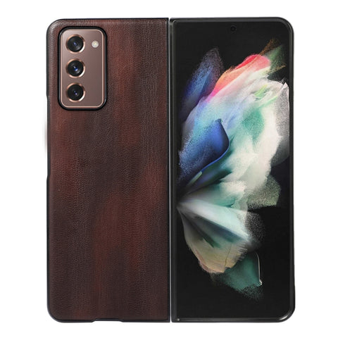 Yellow Cow Texture PU Phone Case, For Samsung Galaxy A03 Core, For Samsung Galaxy Z Flip 3 5G, For Samsung Galaxy Z Fold2 5G, For Samsung Galaxy Z Fold3 5G