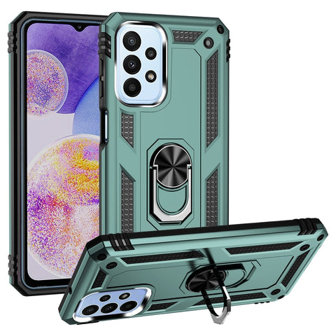 Shockproof TPU + PC Phone Case with Holder, For Samsung Galaxy A03s US Version, For Samsung Galaxy A23