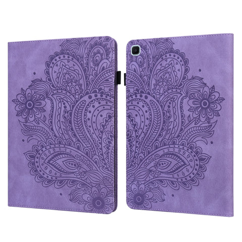 Peacock Embossed Pattern Leather Tablet Case, For Samsung Galaxy Tab A7 Lite, For Samsung Galaxy Tab A8 10.5 2021