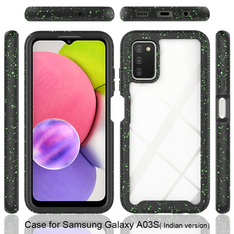 Starry Sky Solid Color Series Shockproof PC + TPU Phone Case, For Samsung Galaxy A03s 164mm, For Samsung Galaxy A03s 166mm