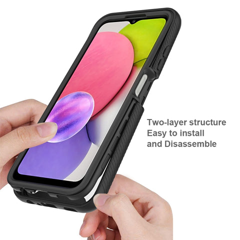 Starry Sky Solid Color Series Shockproof PC + TPU Phone Case, For Samsung Galaxy A03s 164mm, For Samsung Galaxy A03s 166mm