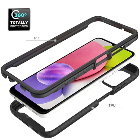 Starry Sky Solid Color Series Shockproof PC + TPU Phone Case, For Samsung Galaxy A03s 164mm, For Samsung Galaxy A03s 166mm