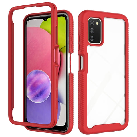 Starry Sky Solid Color Series Shockproof PC + TPU Phone Case, For Samsung Galaxy A03s 164mm, For Samsung Galaxy A03s 166mm