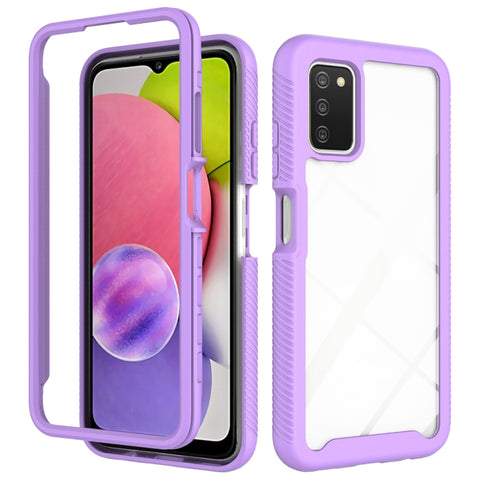Starry Sky Solid Color Series Shockproof PC + TPU Phone Case, For Samsung Galaxy A03s 164mm, For Samsung Galaxy A03s 166mm