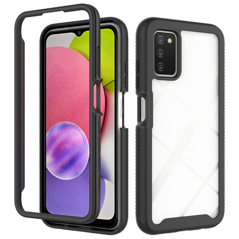 Starry Sky Solid Color Series Shockproof PC + TPU Phone Case, For Samsung Galaxy A03s 164mm, For Samsung Galaxy A03s 166mm