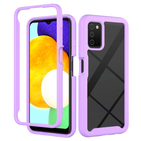 Starry Sky Solid Color Series Shockproof PC + TPU Phone Case, For Samsung Galaxy A03s 164mm, For Samsung Galaxy A03s 166mm