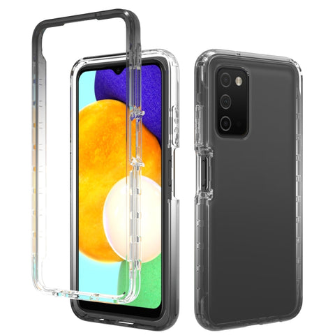 Transparency Two-color Gradient PC + TPU Phone Case, For Samsung Galaxy A03s 165.8mm US Version