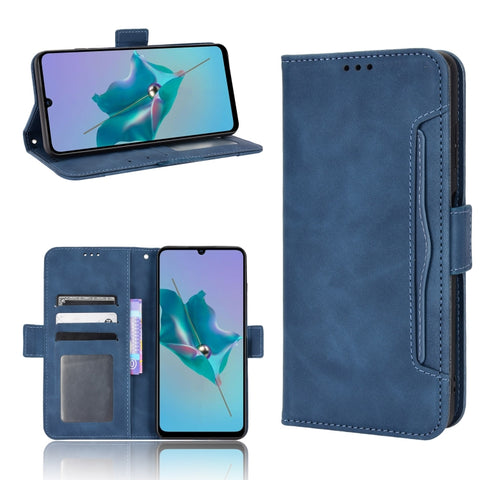 Skin Feel Calf Pattern Leather Phone Case, For ZTE Blade A72