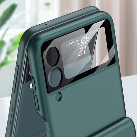 GKK Magnetic Hinged Flip Case with Ring Holder, For Samsung Galaxy Z Flip3 5G